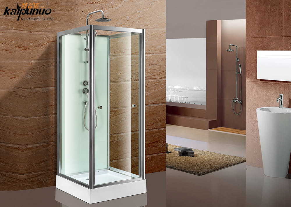 Tempered glass shower cabin
