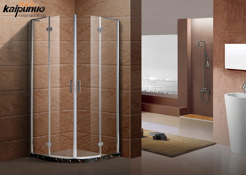 Bathroom simple tempered glass cheap shower enclosures doors