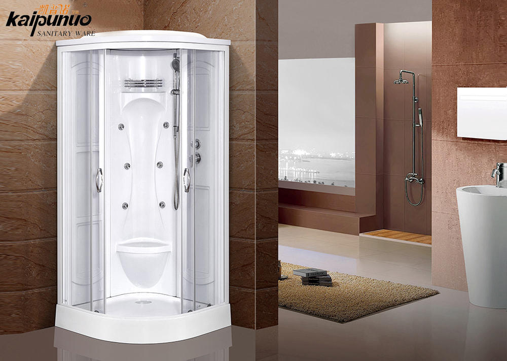 Bathing Shower Room with glorious clean white back panel