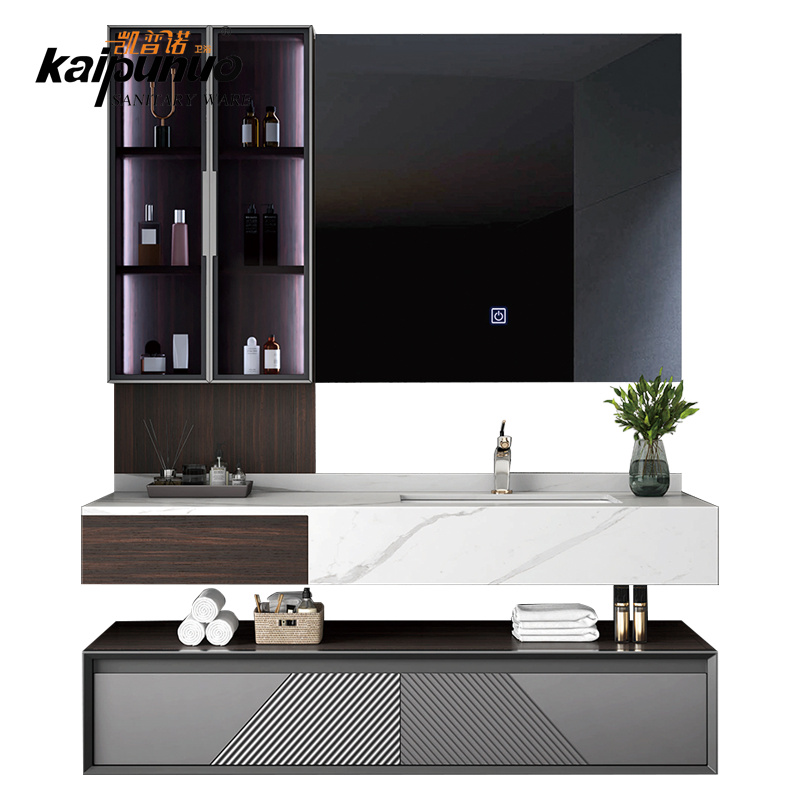 59 Custom Made Solid Wood Right Offset Bathroom Vanity